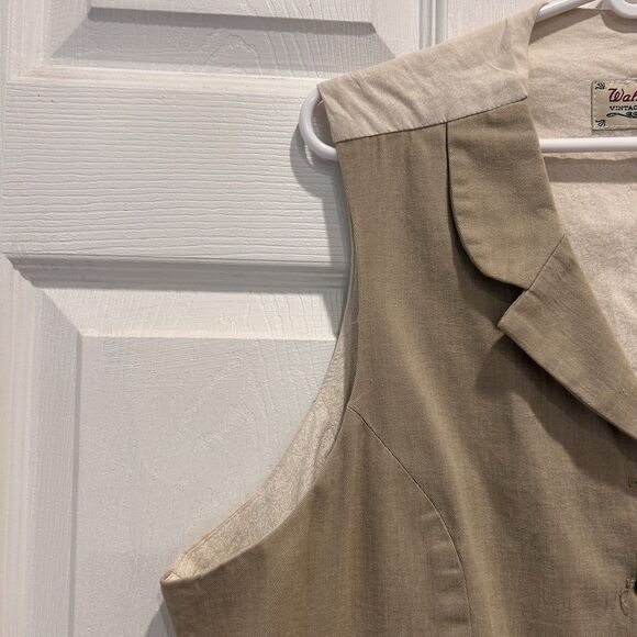 Wah Maker Vintage Collection Made‎ In The USA Cotton Vest XL - Picture 4 of 8